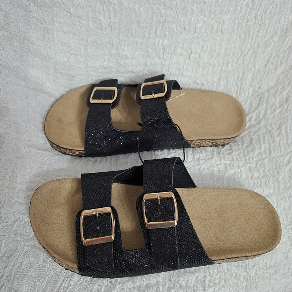 Women's Casual Buckle‎ Straps Sandals Flip Flop Foot bed Beach Summer Vacation 7 - Picture 3 of 9
